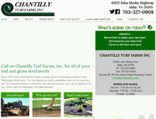 Tablet Screenshot of chantillyturffarms.com